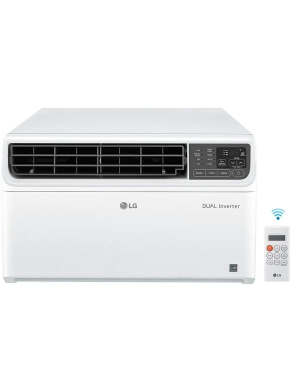  lg 8,000 btu dual inverter smart window air conditioner, cools 340 sq ft, works with amazon alexa 