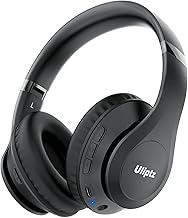  uliptz wireless bluetooth headphones, 65h playtime, 6 eq sound modes, hifi stereo over ear headphones with microphone