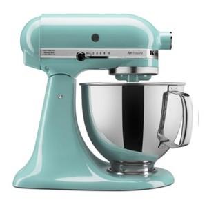  kitchenaid 5-quart artisan tilt-head stand mixer | aqua sky 