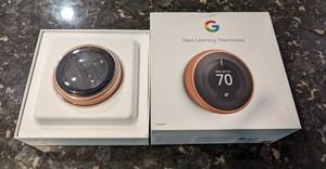  new listing google nest learning thermostat programmable 3rd generation open box 