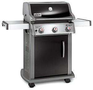 weber 46510001 spirit e-310 lp gas grill, porcelain enamel, 32,000 btus, black - 
