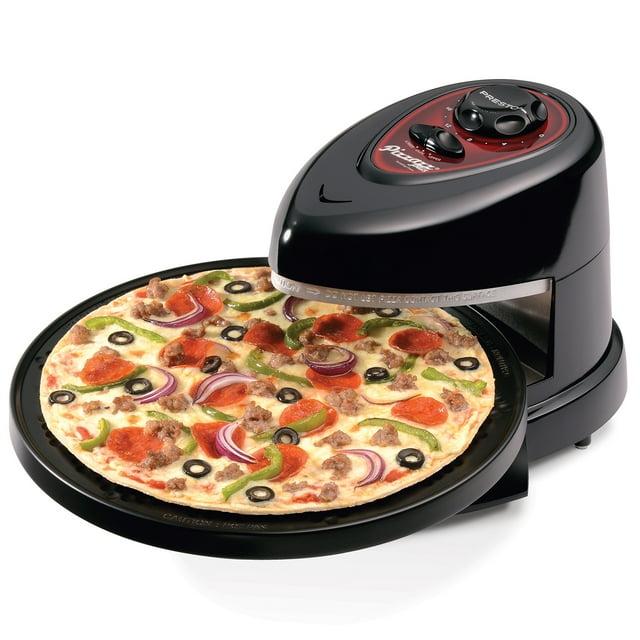 new presto pizzazz plus rotating pizza oven model #03430 