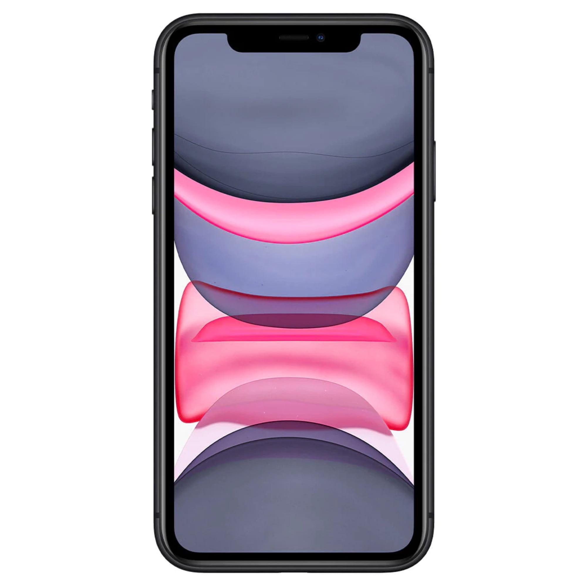  pre-owned apple iphone 11 64gb black fully unlocked (refurbished:good) 