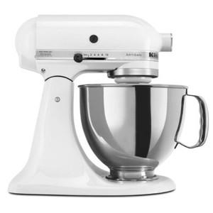  kitchenaid 5-quart artisan tilt-head stand mixer | white 