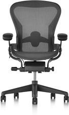  herman miller aeron remastered chair - size b graphite -open box - 