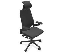  steelcase gesture desk chair adjustable headrest and lumbar support onyx black 