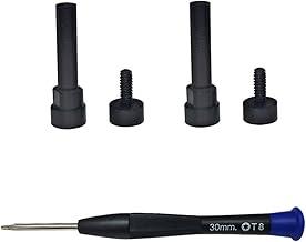  2 pcs knomix headband hinge screws quietcomfort 35 45 metal hinge swivel screw hinge pins replacement parts accessories for bose quietcomfort 35 ii/qc35 ii/qc35/qc45/qc25 (black) 