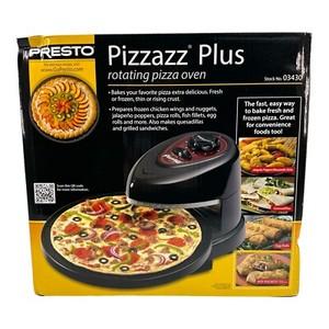  presto pizzazz plus rotating pizza oven 03430 black new sealed 
