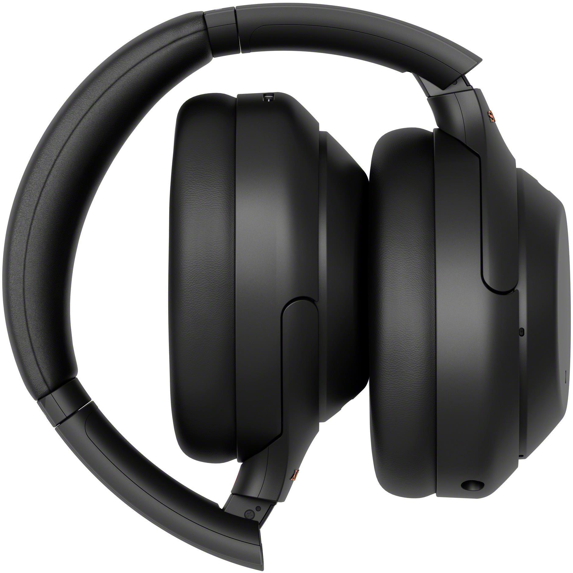  sony wh-1000xm4 wireless noise canceling over-ear headphones (black) bundle 