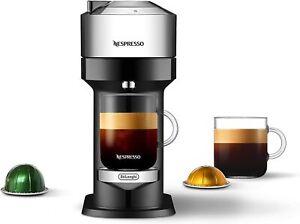  nespresso vertuo next deluxe coffee and espresso machine by de´longhi - chrome 