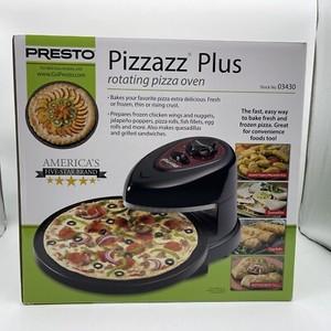  presto pizzazz plus rotating pizza oven black new in box bake frozen food 