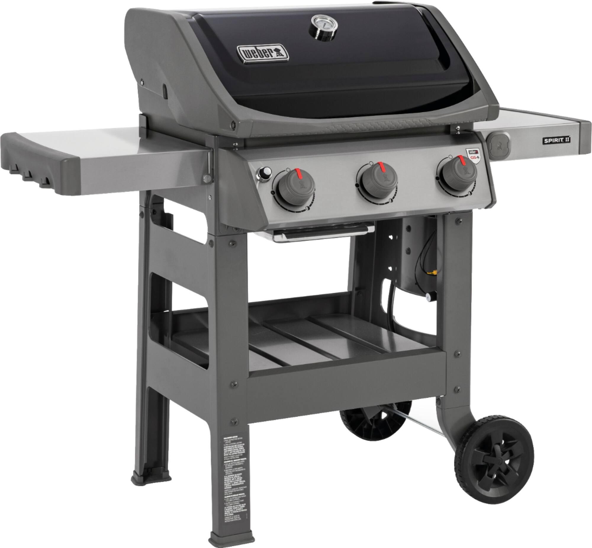  weber spirit ii e-310 3 burner liquid propane grill black 