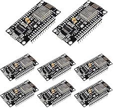  8pcs esp8266 esp-12e serial wireless module ch340 nodemcu v3 lua wifi internet of things new version development board compatible with arduino ide/micropython (8pcs) 