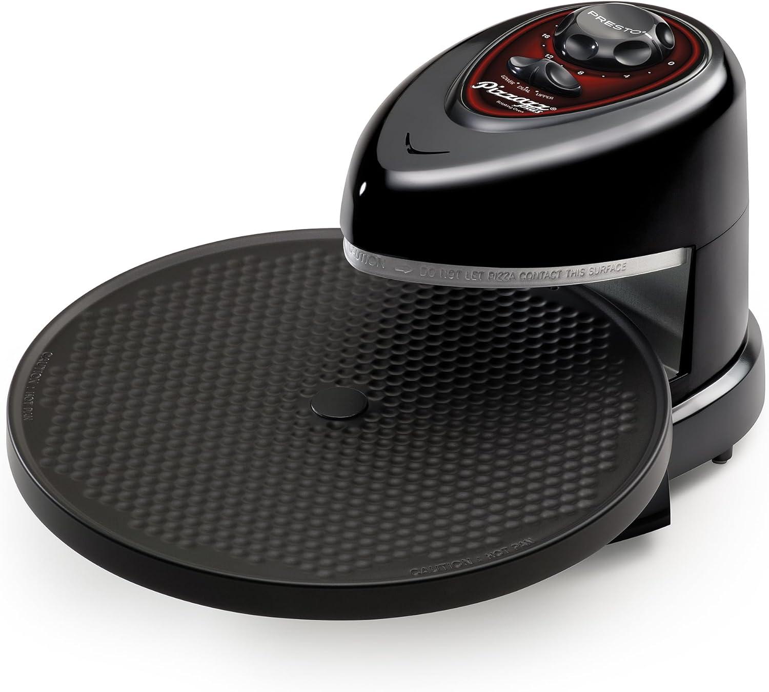  120 v presto pizzazz plus rotating countertop oven black 