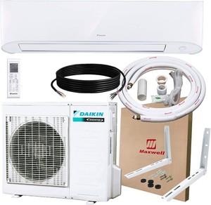  daikin 9,000 btu 17 seer wall-mounted ductless mini-split a/c heat pump system 