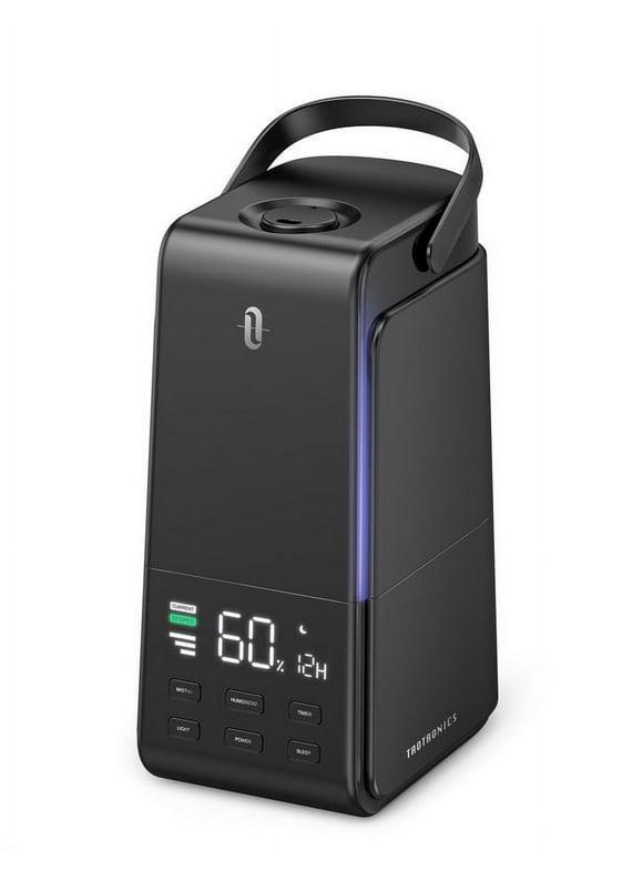  taotronics humidifiers for home, 4l ultrasonic cool mist humidifier with automatic humidity monitoring 