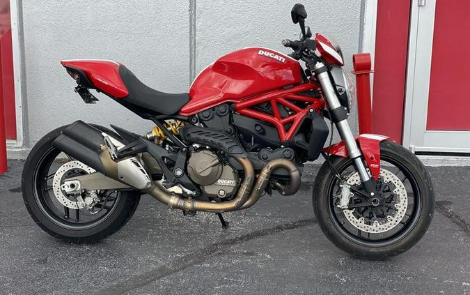  2016 ducati monster 821 stripe red with stripe livery 