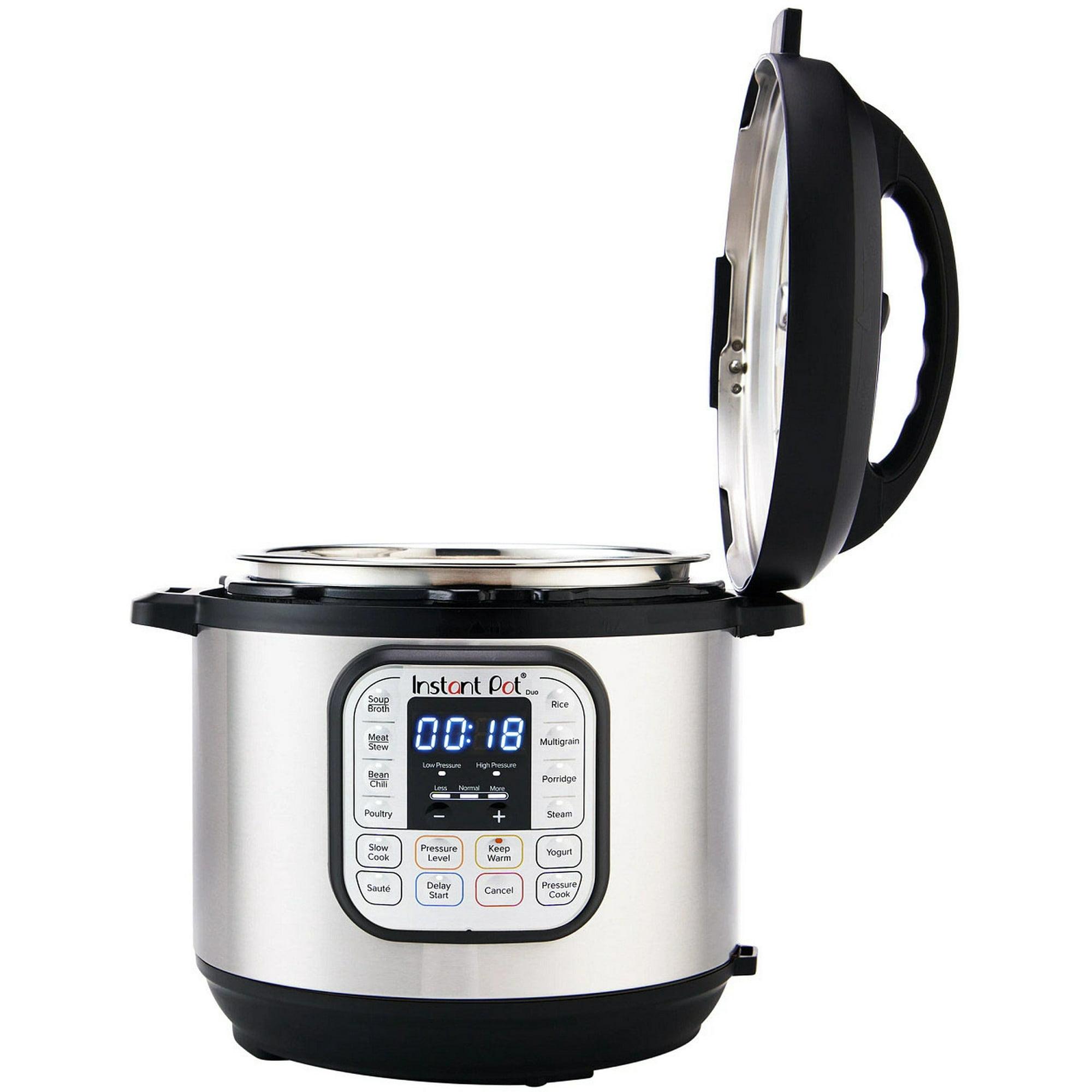  instant pot duo 7-in-1 electric pressure cooker, slow cooker, stainless steel 