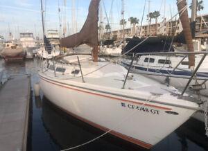 1980 catalina 30´ sailboat - inboard diesel
