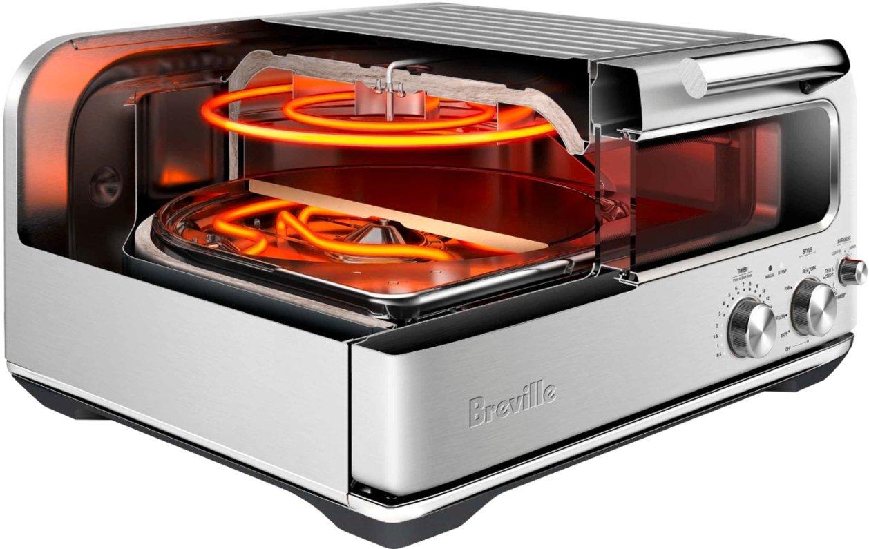  new breville bpz820bss smart oven pizzaiolo pizza maker stainless steel 