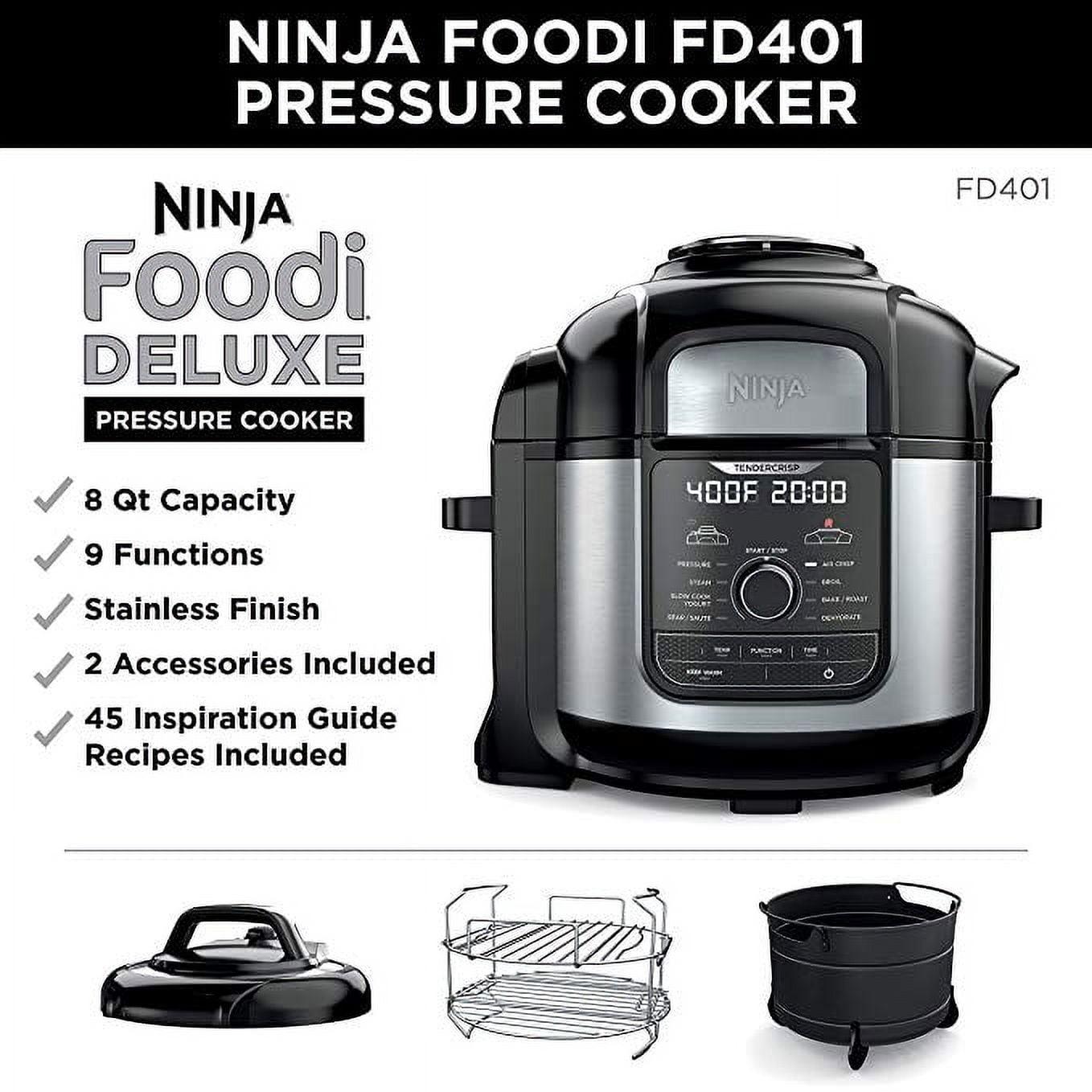  ninja foodi 8qt 9-in-1 deluxe xl pressure cooker   air fryer - stainles 