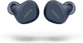  jabra elite 4 active in-ear bluetooth earbuds   true wireless earbuds with secure active fit, 4 built-in microphones, active noise cancellation and adjustable hearthrough technology   navy  Bluetooth headphone