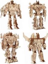  3d wooden robot puzzle, 4 piece set wood crafts diy assembly robot puzzle robot vacuum cleaner price