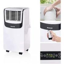  10,000 btu portable air conditioner cools 450 sq. ft. with dehumidifier and fan in white affordable cooling fans
