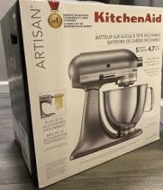  new listing kitchenaid ksm150pscu 5 quart artisan tilt-head stand mixer contour silver new!  KitchenAid 5 Quart Stand Mixer