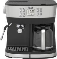  bella pro series - combo 19-bar espresso and 10-cup drip coffee maker - stainless steel  Coffee Machine