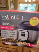 instant pot duo stainless steel 7-in-1 electric digital pressure cooker - 3qt  kitchen essentials for beginners