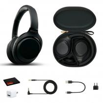  sony wh-1000xm4 wireless noise canceling overhead headphones (black) headphone marketplace