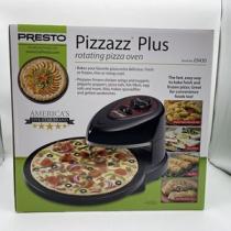  presto pizzazz plus rotating pizza oven black new in box bake frozen food  Presto Pizzazz Plus Rotating Pizza Oven
