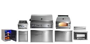  lynx outdoor package with napoli oven, 42 trident burner grill, side burner smart kitchen technology