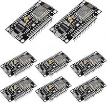 8pcs esp8266 esp-12e serial wireless module ch340 nodemcu v3 lua wifi internet of things new version development board compatible with arduino ide/micropython (8pcs) ESP8266 NodeMCU Wi-Fi Development Board