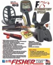  fisher f75+ metal detector with f-pulse pinpointer and the digger digging tool Fisher F75 Metal Detector