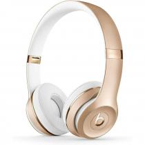  restored beats solo3 wireless on-ear headphones - w1 chip, class 1 bluetooth, 40 hours of listening time, built-in microphone and controls - (gold) (refurbished)  gaming headsets